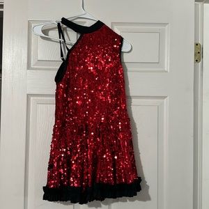 Weissman red and black costume